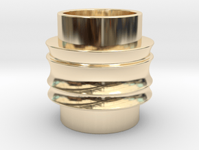 Male Adapter in 14k Gold Plated Brass
