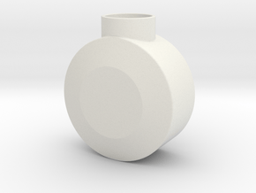 Round Pommel in White Natural Versatile Plastic