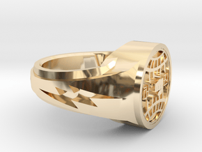 itf tkd ring size 11 in 14k Gold Plated Brass