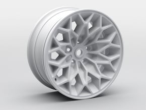 4x 1:10 RC D52 Snowflake Rims in White Natural Versatile Plastic