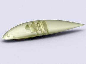 Douglas Skystreak Bubble Canopy 1/48 in Tan Fine Detail Plastic
