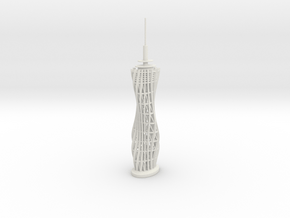 Pyramidenkogel Tower (single-part model) in White Natural Versatile Plastic