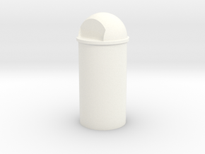 1/35 Trash Can #3 Round Single MSP35-038a in White Processed Versatile Plastic