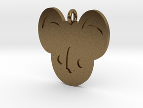 Koala Pendant in Natural Bronze