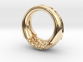 Cluster ring in 14K Yellow Gold: 10 / 61.5