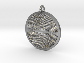 Ripples Pendant in Natural Silver