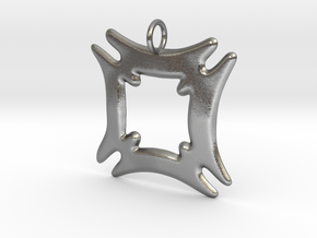 Hafinkra - Security and Safety Pendant in Natural Silver