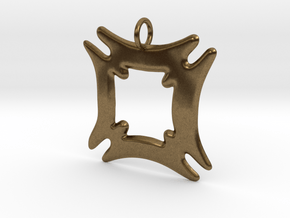 Hafinkra - Security and Safety Pendant in Natural Bronze