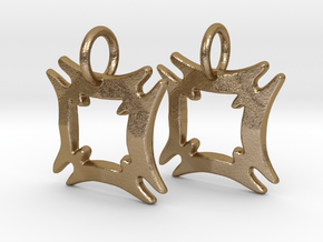 Hafinkra Charms (pair) in Polished Gold Steel