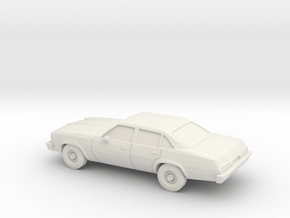 1/87 1974 Chevrolet Chevelle Sedan in White Natural Versatile Plastic