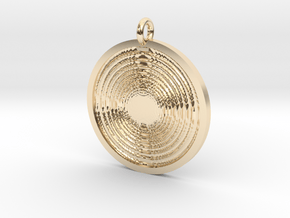 Vortex Pendant in 14k Gold Plated Brass