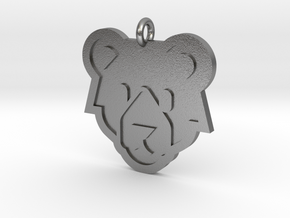 Bear Pendant in Natural Silver