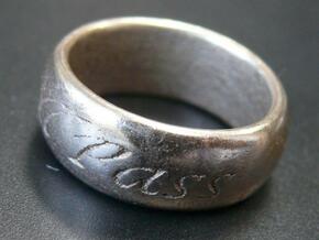 This Too Shall Pass ring size 10 in Polished Bronzed Silver Steel