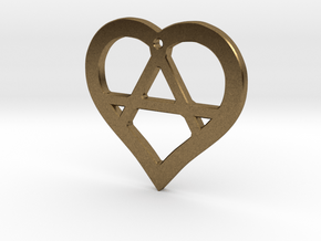 The Wild Heart (precious metal pendant) in Natural Bronze