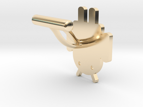 Droidbot Cufflinks in 14k Gold Plated Brass
