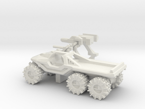 All-Terrain Vehicle 6x6 with weapons in White Natural Versatile Plastic