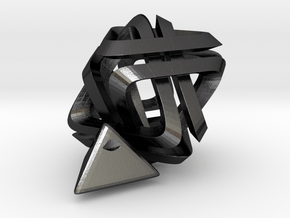 Di Tetrahedron in Polished and Bronzed Black Steel