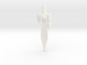 Transformers G1 Gripper Sword in White Processed Versatile Plastic