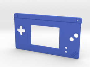 Gameboy Macro Faceplate (for DS Lite) - 2 Buttons in Blue Processed Versatile Plastic
