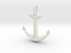 Ship anchor in White Natural Versatile Plastic