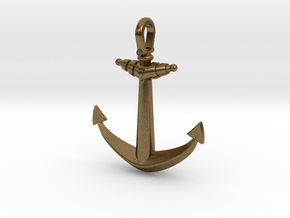 Ship anchor in Natural Bronze