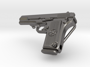 Tokarev Naked Belt Buckle in Polished Nickel Steel