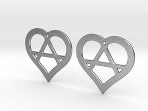 The Wild Hearts (precious metal earrings) in Natural Silver