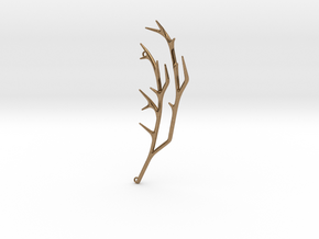 Delicate Branches Pendant in Natural Brass