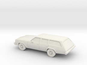 1/87 1974 Chevrolet Chevelle Station Wagon in White Natural Versatile Plastic