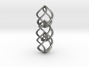 3 Links of DNA in Polished Silver (Interlocking Parts)