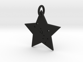 Taurus Constellation Pendant in Black Natural Versatile Plastic