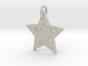 Libra Constellation Pendant in Natural Sandstone