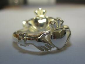 Claddagh classic ring in Natural Silver: 9 / 59