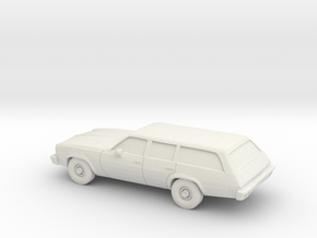 1/64 1973 Chevrolet Chevelle Station Wagon in White Natural Versatile Plastic