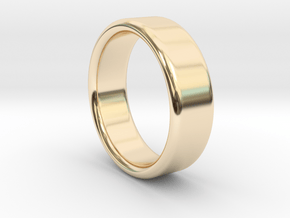 Ring_19mm_x_2mm_x_7mm in 14k Gold Plated Brass