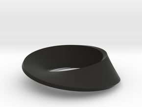 Perfect Mobius in Black Natural Versatile Plastic: Small