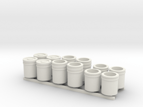 1:50 5 Gallon buckets Pack of Twelve.  in White Natural Versatile Plastic
