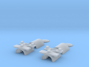 O Scale Headlights (Horizontal Mount) in Smooth Fine Detail Plastic
