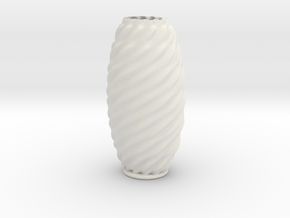 Vase 23 in White Natural Versatile Plastic