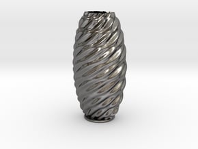 Vase 23 in Polished Nickel Steel