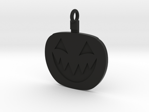 Jack-O-Lantern Pendant in Black Natural Versatile Plastic