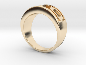 GTO Mens Automotive Ring in 14k Gold Plated Brass: 11.5 / 65.25