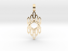 Auric Shield (Flat) in 14K Yellow Gold