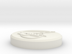 Mikoyan-Gurevich (MiG) Company Logo Base  in White Natural Versatile Plastic