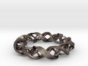 InFusion in Polished Bronzed Silver Steel: Extra Small