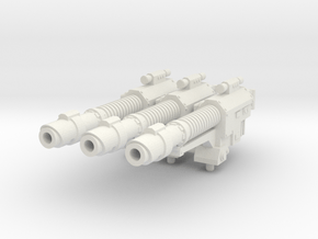 28mm drop laser cannons (3) in White Natural Versatile Plastic