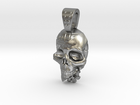 skull meca in Natural Silver