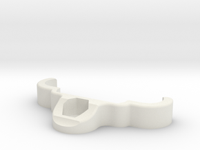 YZ4 New Bumper - Nut Clamp ( Spare ) in White Natural Versatile Plastic