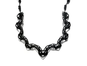 FutureChique Necklace V2 in Black Natural Versatile Plastic