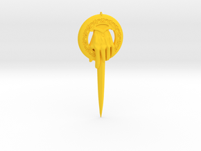 Kings Adjutants clip from Game of Thrones in Yellow Processed Versatile Plastic